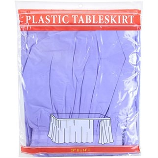 Lila Masa Eteği Plastik