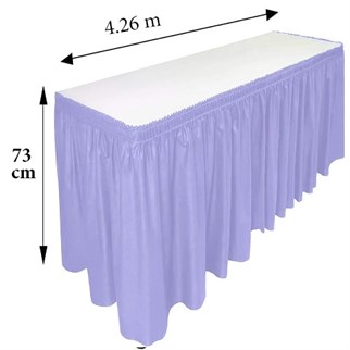 Lila Masa Eteği Plastik