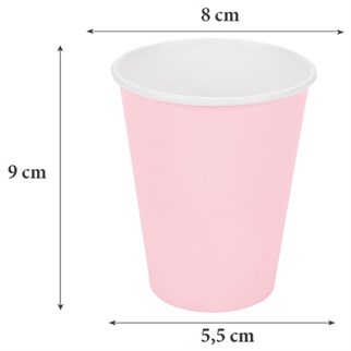 Makaron Pembe Bardak 8 Adet