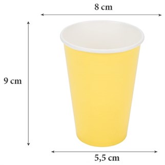 Makaron Sarı Bardak 8 Adet