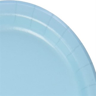 Mavi Karton Tabak  23 Cm 8 Adet