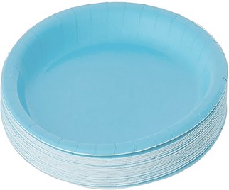 Mavi Karton Tabak  23 Cm 8 Adet