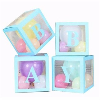 Mavi Makaron Şeffaf Kutu Harfler 1 Adet