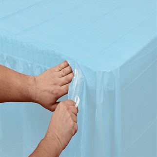 Mavi Masa Eteği Plastik