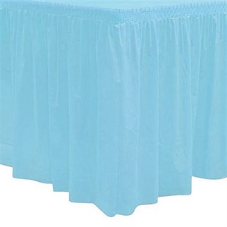 Mavi Masa Eteği Plastik