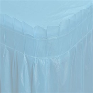 Mavi Masa Eteği Plastik