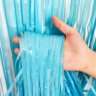 Mavi Pastel Renkli Duvar Perdesi 2,70 Cm