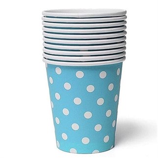 Mavi Puantiyeli Bardak 8 Adet