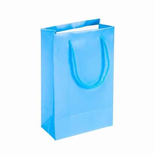 Mavi Renkli Karton Çanta 25 Adet 11 x 16 Cm