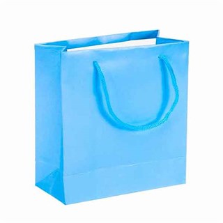 Mavi Renkli Karton Çanta 25 Adet 14 x 17 Cm