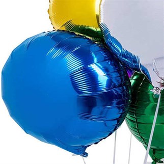 Mavi Yuvarlak Folyo Balon