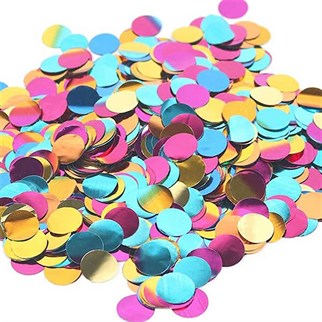 Metalik Karışık Renkli Konfeti