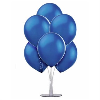 Metalik Lacivert Ayaklı Balon Standı