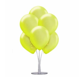 Metalik Sarı Ayaklı Balon Standı