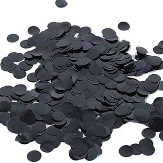 Metalik Siyah Konfeti