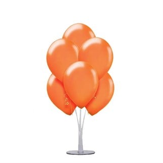 Metalik Turuncu Ayaklı Balon Standı