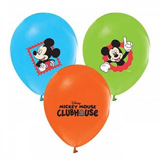 Mickey Mouse Temalı Latex Balon 8 Adet