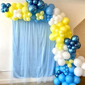 Minik Krom Balon Mavi 20 Adet