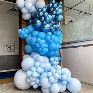 Minik Krom Balon Mavi 20 Adet