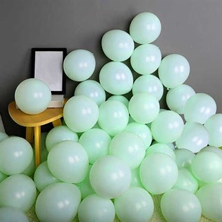 Mint Yeşil Pastel Balon 100 Adet
