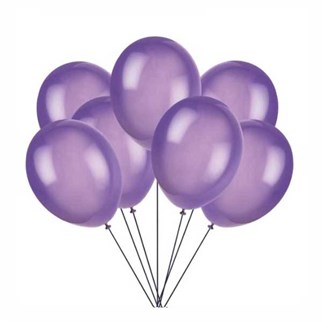 Mor Balon Metalik 100 Adet