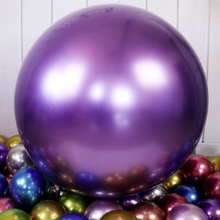 Mor Jumbo Krom Balon 24 İnç 68 Cm