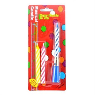 Müzikli Pasta Mumu 4 Adet