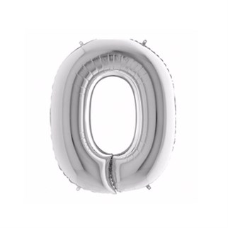 O Harf Folyo Gümüş Balon Küçük 35  cm