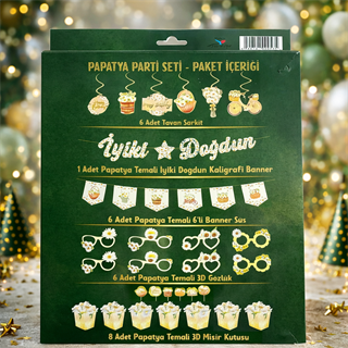 Papatya Temalı Parti Seti