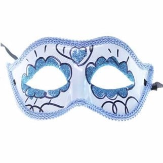 Parti Balo Maskesi Mavi Renkli