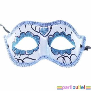 Parti Balo Maskesi Mavi Renkli