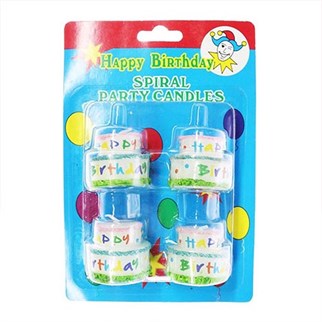 Pasta Şekilli Mum 4 Adet