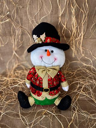 Peluş Şapkalı Kardan Adam