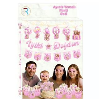 Pembe Ayıcık Temalı Parti Seti