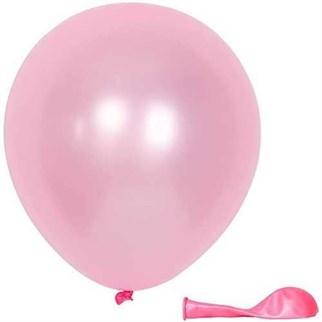 Pembe Balon Metalik 100 Adet