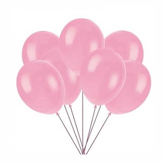 Pembe Balon Metalik 100 Adet