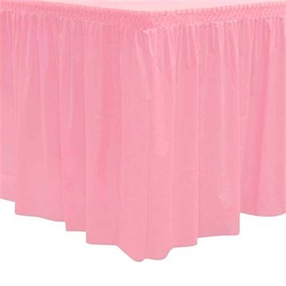 Pembe Masa Eteği Plastik 