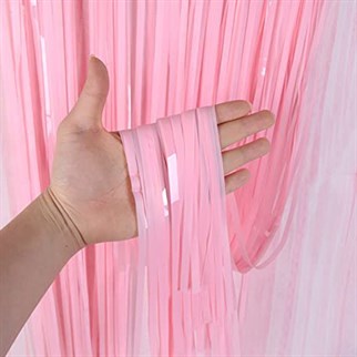Pembe Pastel Renkli Duvar Perdesi 2,70 Cm