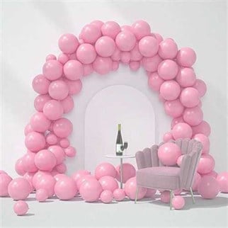 Pembe Pastel Zincir Balon Seti