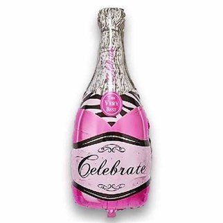 Pembe Şampanya Folyo Balon