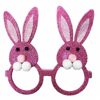Pembe Tavşan Parti Gözlüğü