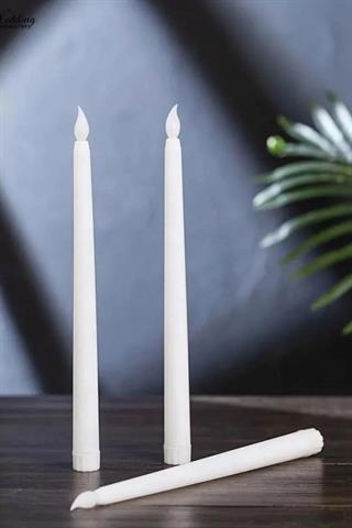 Pilli Şamdan Mum 2 Adet