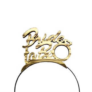 Pleksi Bride To Be Yazılı Taç