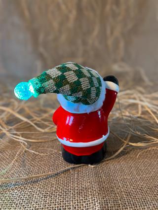 Porselen Işıklı Noel Baba