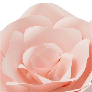 Pudra Pembesi 3 Boyutlu Dekoratif Kağıt Çiçek 20 Cm 2 Adet