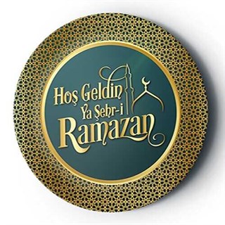 Ramazan Temalı Karton Tabak 