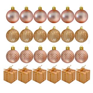 Rose Ağaç Süs Seti 24 Adet 