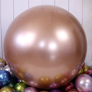 Rose Gold Jumbo Krom Balon 24 İnç 68 Cm
