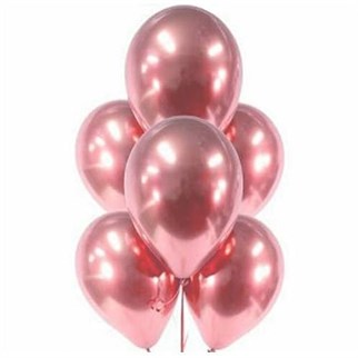 Rose Gold Renk Krom Balon 10 Adet