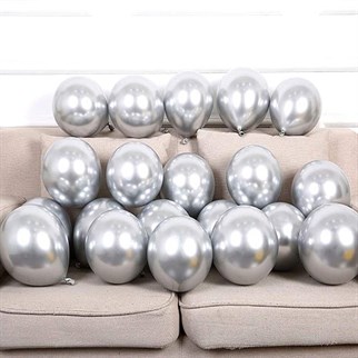 Rose Gümüş Krom Balon Zincir Seti